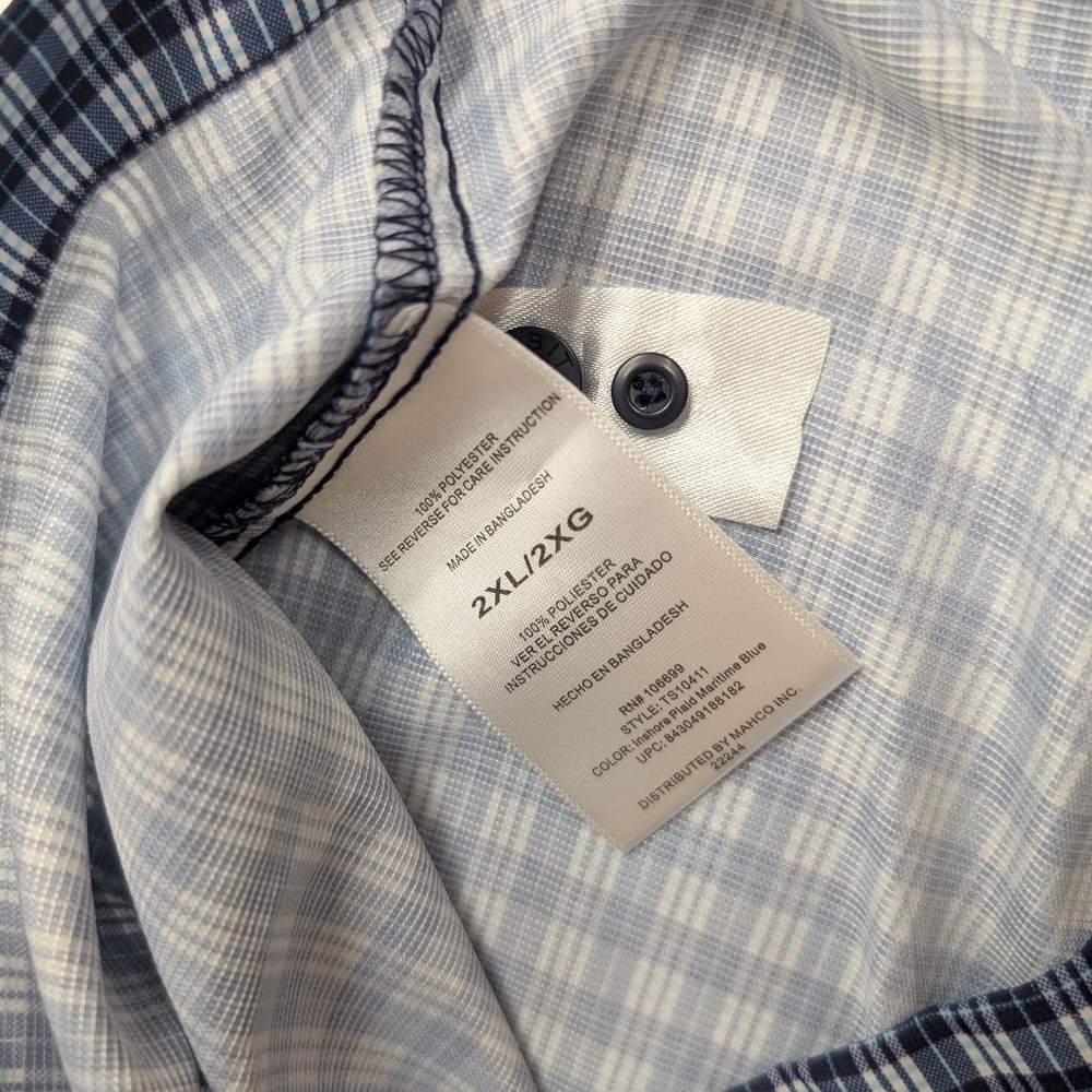 Habit 40+ Solar Factor Hiking Outdoor Work Short Sleeve Button Down 2XL [227] - Picture 6 of 9
